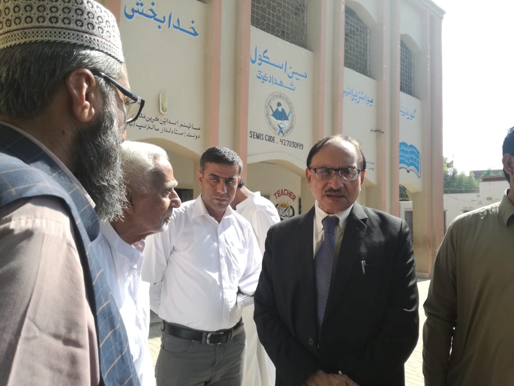 Mr. Muhammad Aslam Shaikh, Judicial Member-II (SHRC) visited Taluka Shahdadkot, district Kambar,Shahdadkot