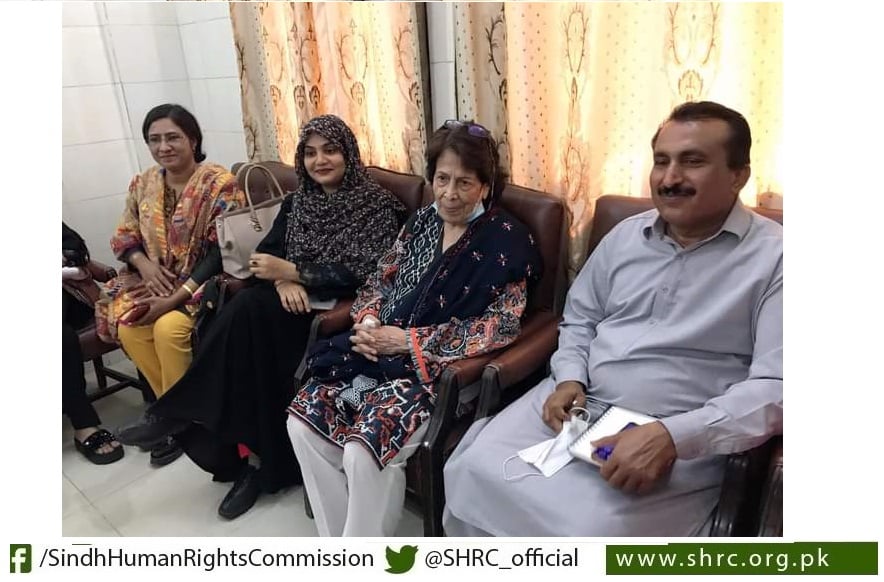 Justice (R) Majida Razvi, Chairperson, SHRC visited Dar ul Aman Hyderabad.