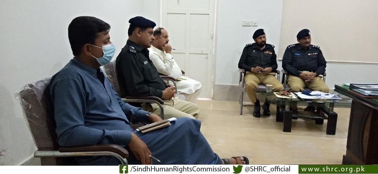 Meeting with the officials of the Police Department and Local Administration of Sukkur