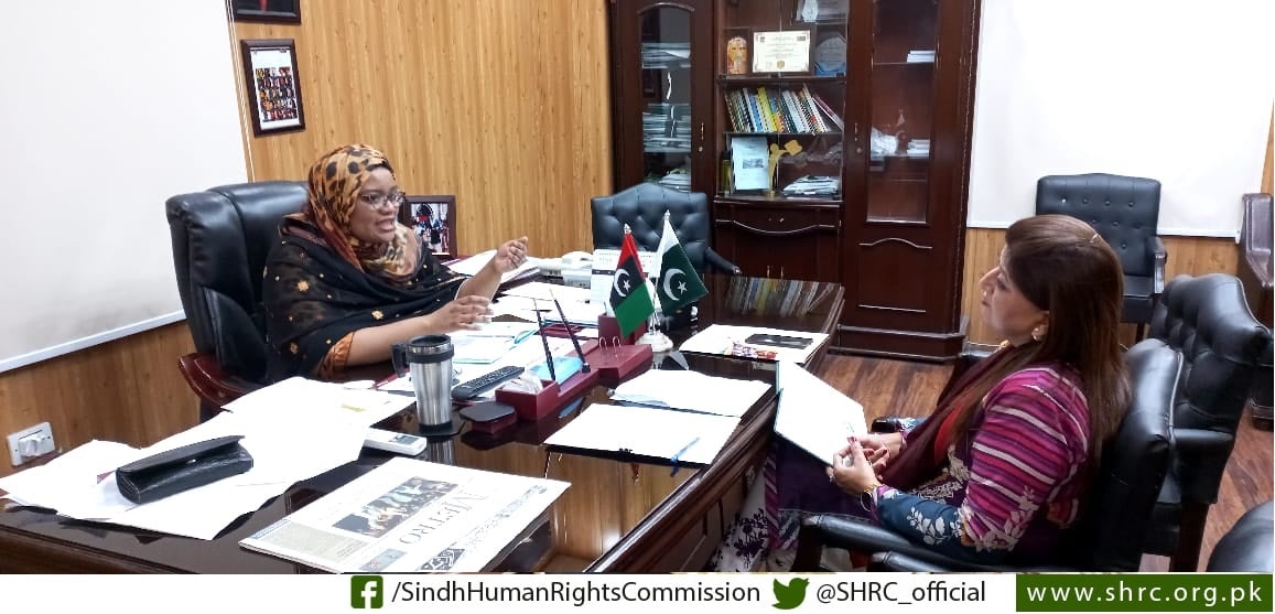 Ms. Fareeda Tahir, P.R.O SHRC held an orientation meeting  with Special Assistant to the CM Information Science Technology