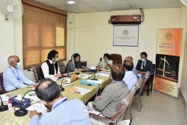 Sindh Human Rights Commission called a meeting with Government officials