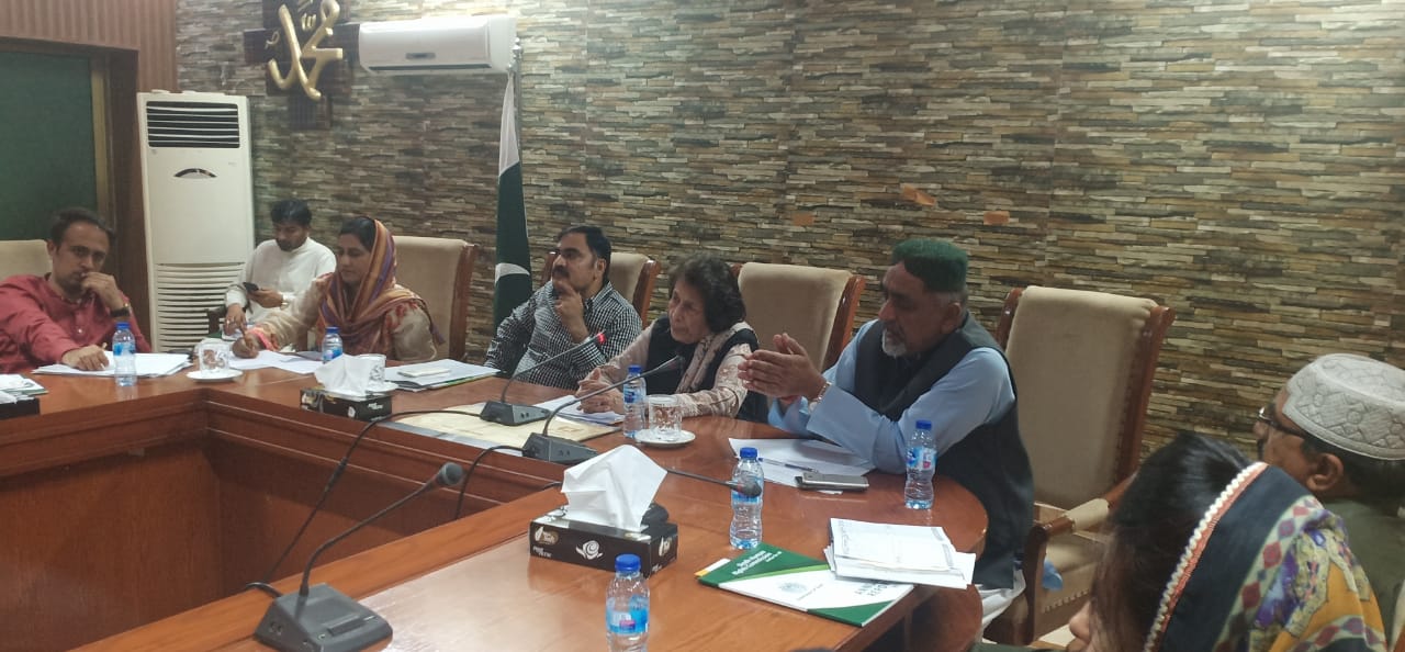 Chairperson SHRC, chairing the public hearing at District Council office Nagarparkar.