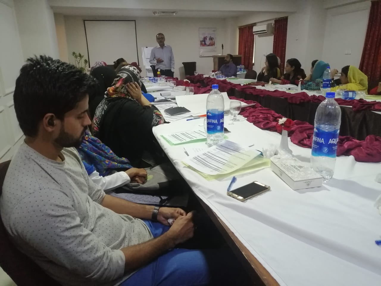 Three day training programme organized by the Democratic Commission of Human Development (DCHD) in Karachi.
